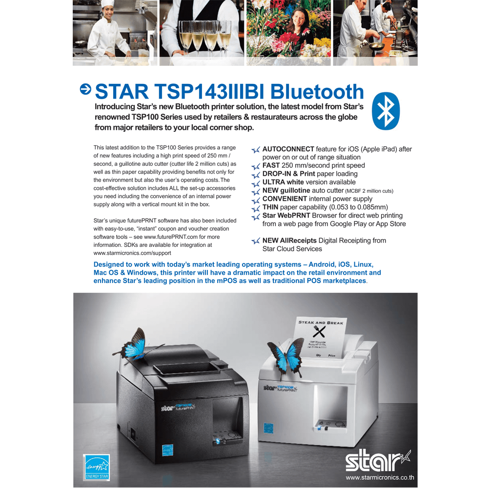 TSP100IIIBi Product Sheet Starmicronics