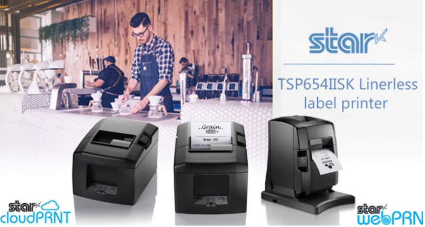 TSP654IISK Imprimante d'étiquettes autocollantes sans doublure : Livraison,  à emporter et à emporter